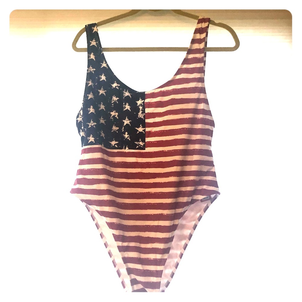 Brand new american flag bathing suit
